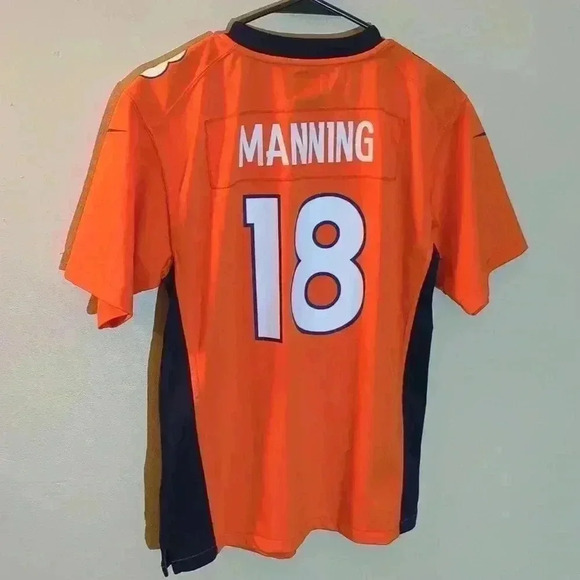 Denver Broncos Peyton Manning jersey, size kids large, orange and blue - Picture 5 of 5